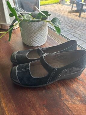 Dr.Scholls Women's Black Mary Jane Comfort Flats